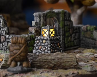 Trail Lantern for Dungeons and Dragons (Style A, Cobblestone)