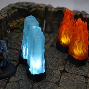 Wall of Ice Miniature with LED for Dungeons and Dragons image 3