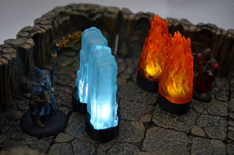 Wall of Ice Miniature with LED for Dungeons and Dragons image 3