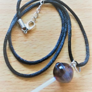 Braun Cola Fizz Harz Lollipop Charm Halskette