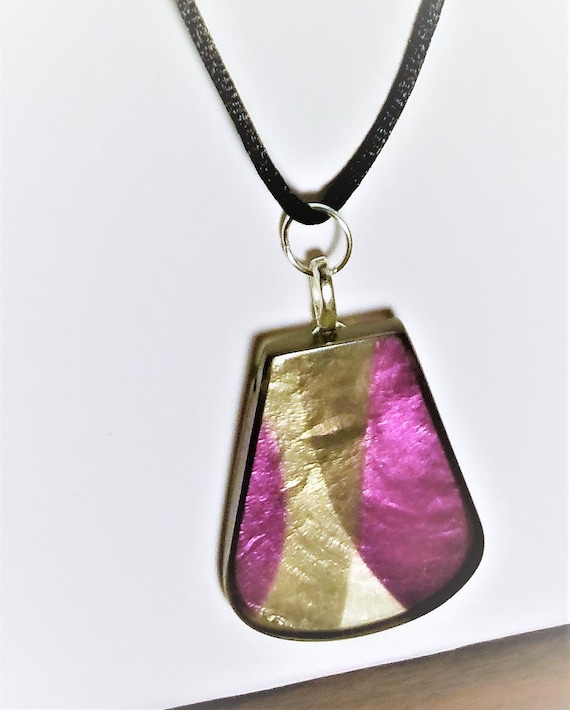 Purple Pendant, Purple Necklac...