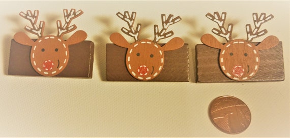 Reindeer Badge, Reindeer Brooc...