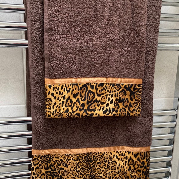 Leopard Towel Etsy