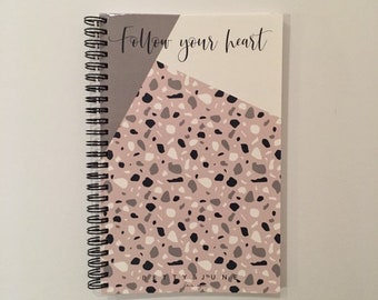 Notebook - Follow your heart - Terrazzo