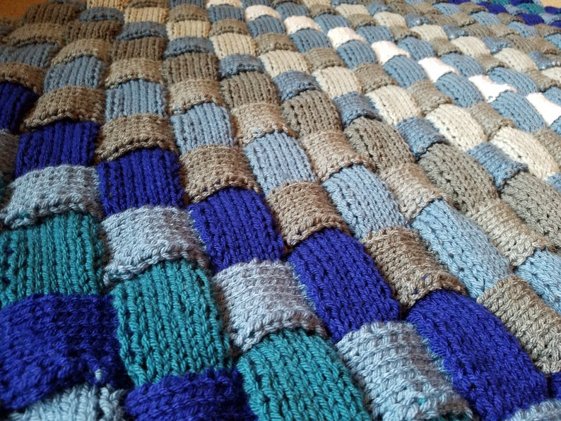 Woven Afghan / 80 Color Options / Farmhouse Decor / Multicolor Etsy