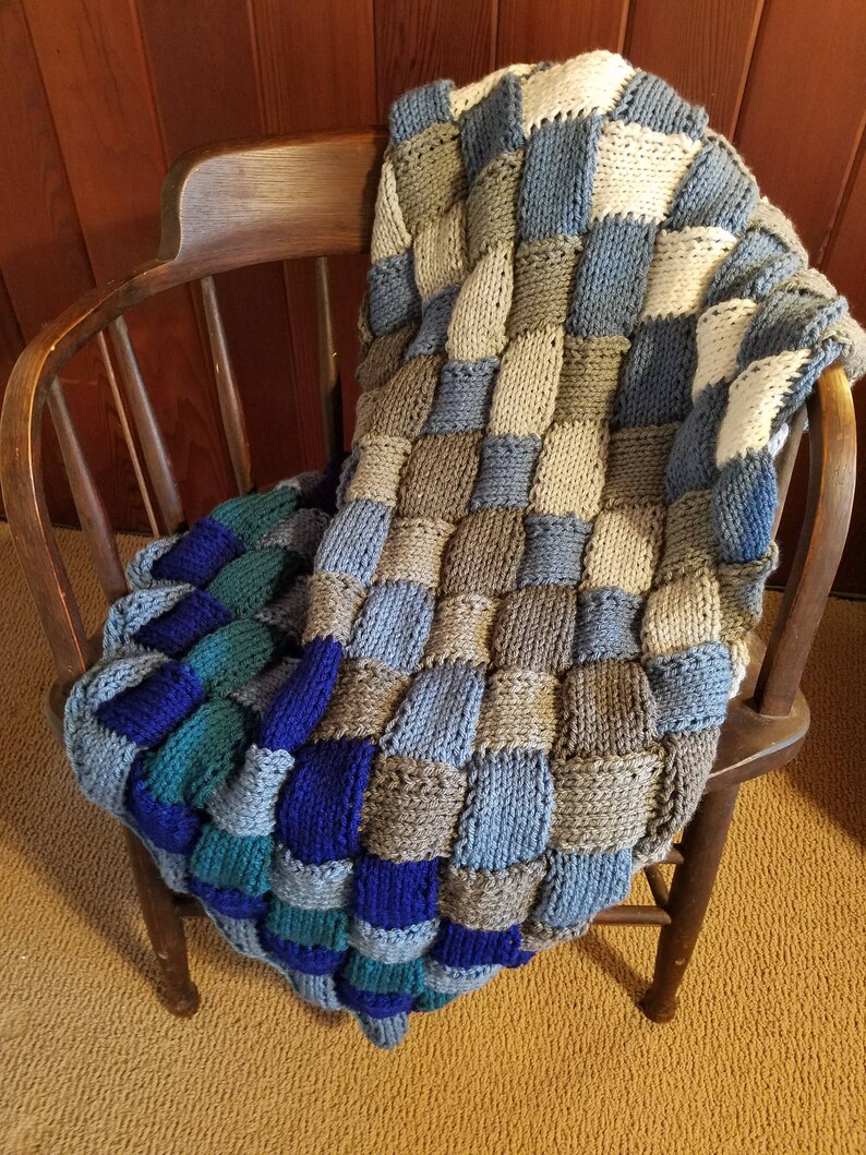 Woven Afghan / 80 Color Options / Farmhouse Decor / Multicolor Etsy