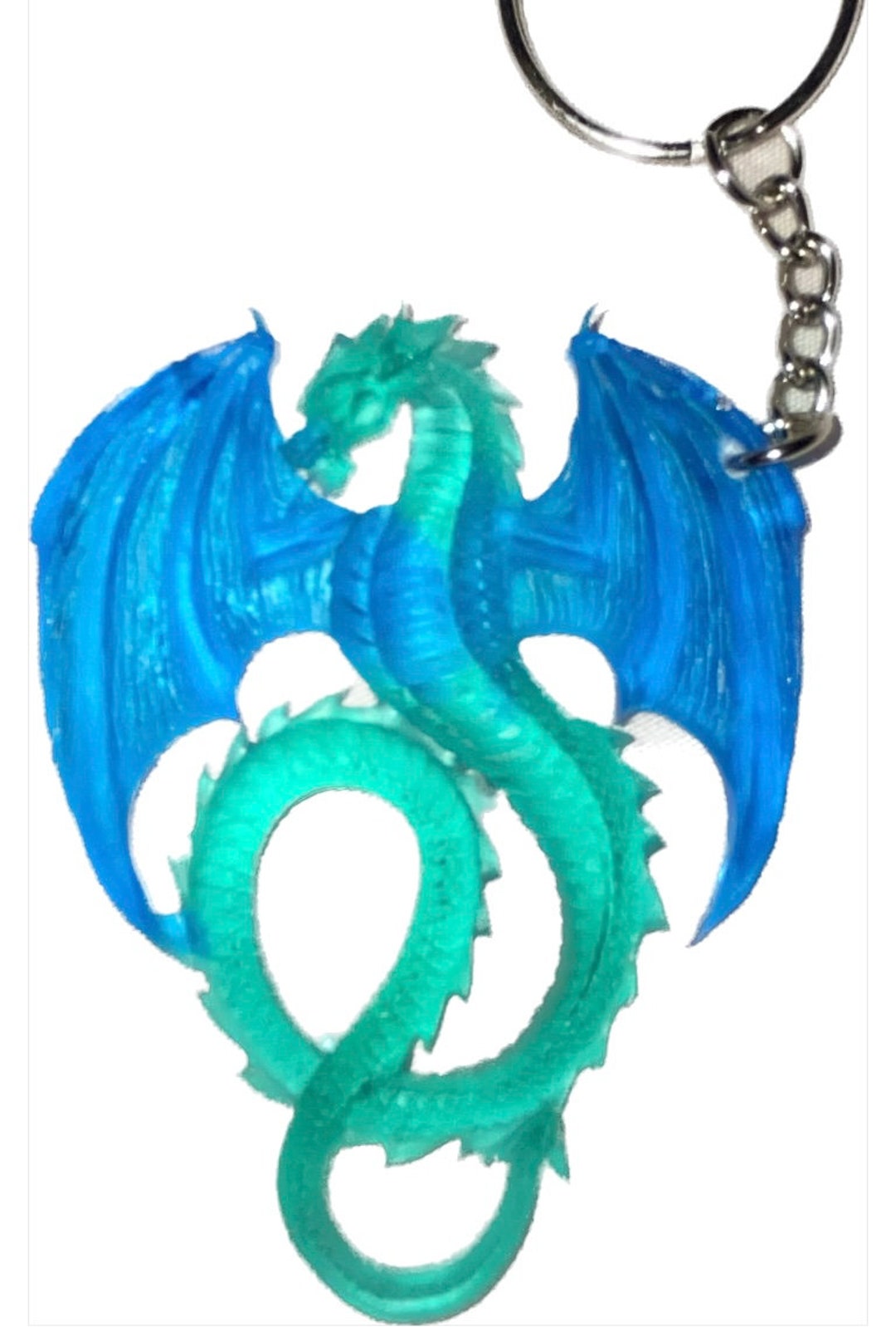 Epoxy Resin Dragon Keychains Etsy