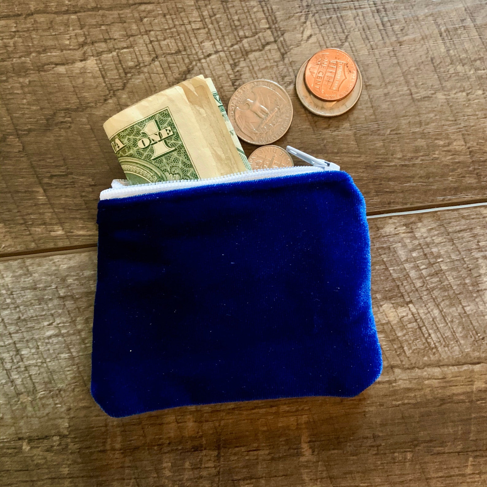 Velvet Coin Purse / Wallet / Gift Card Holder Etsy