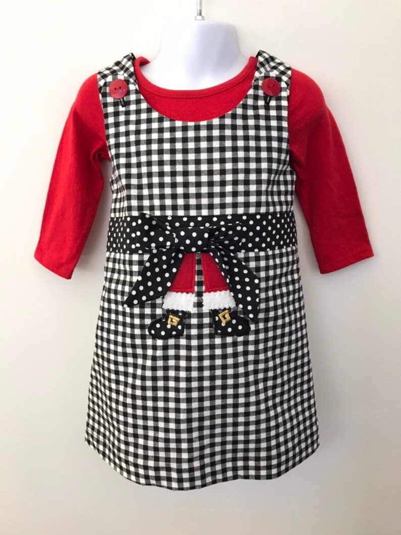 black and white christmas dress
