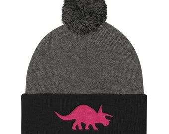 Pom Pom Dinosaurio Punto Cap-Juego de Mesa Triceratops Invierno Sombrero-Gamer Accesorios