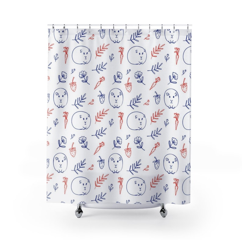Guinea Pig Shower Curtain Etsy