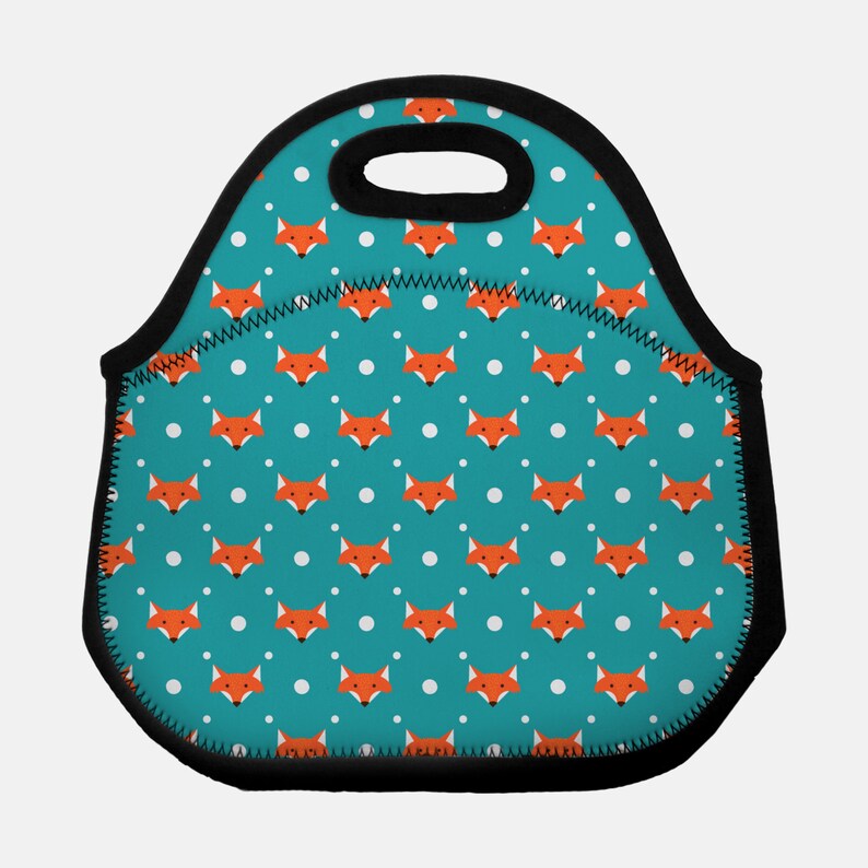 Fox Lunch Tote for Kids Soft Sided Lunch Bagpersonalized Etsy