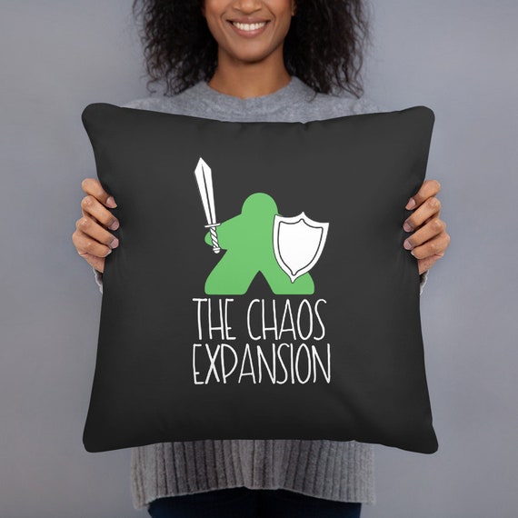 Boardgame Kids Pillow~Chaos Expansion Decorative Throw~Game and Kids Room Decor~Gift for Child Gamer