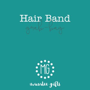 Hairband GrabBag~Fun Elastic Bracelets~MIxed No Metal Hair Ties~Stocking Stuffer Bulk~Gift for Kid~Assorted Hair Bands~Birthday Party Favors