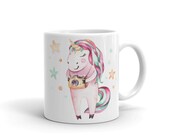 Unicorn Ceramic Mug Photography Mug Gift Unicorn Coffee and Tea Cup Unicorn Gifts Unicorn and Camera