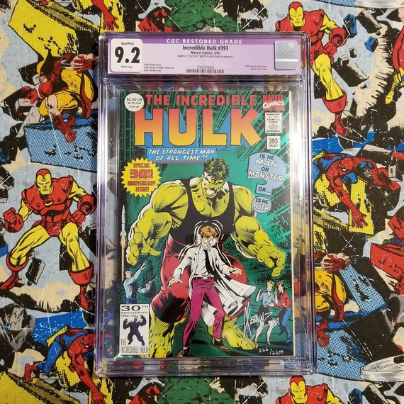 Incredible Hulk #393 Signed by Dale Keown - Incredible Hulk #1 Homage