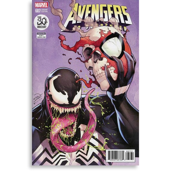 Avengers #687 VENOM VARIANT Amazing Spider-Man #347 Homage Cover