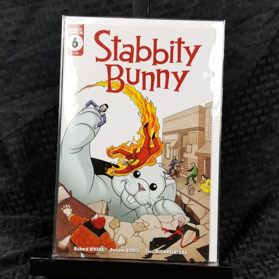 Stabbity Bunny (Scout) #6B - Fantastic Four #1 Homage