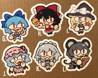 Touhou neco arc stickers