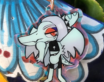 Snoot Fang acrylic charm, snoot game charm, goodbye volcano high snoot charm