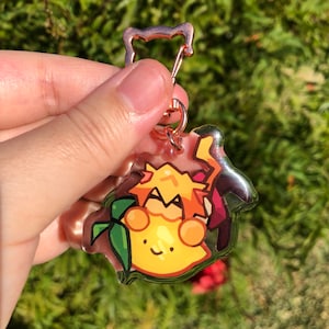 Neco arc eating lemon acrylic charm, neko arc clear keychain, arcueid brunestud charm, type moon, tsukihime, carnival phantasm, meaty blood