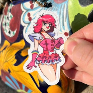 ピエロの女の子のステッカー