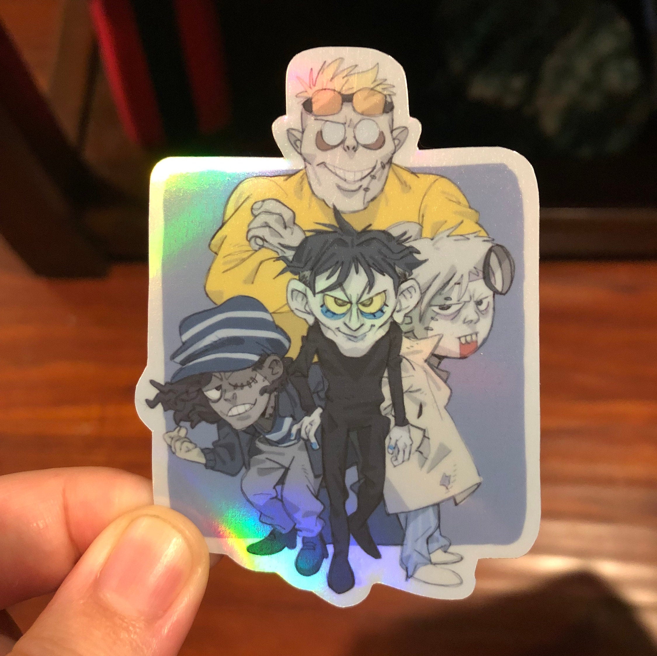 Zomburger Sticker Big Top Burger Sticker Holographic Etsy