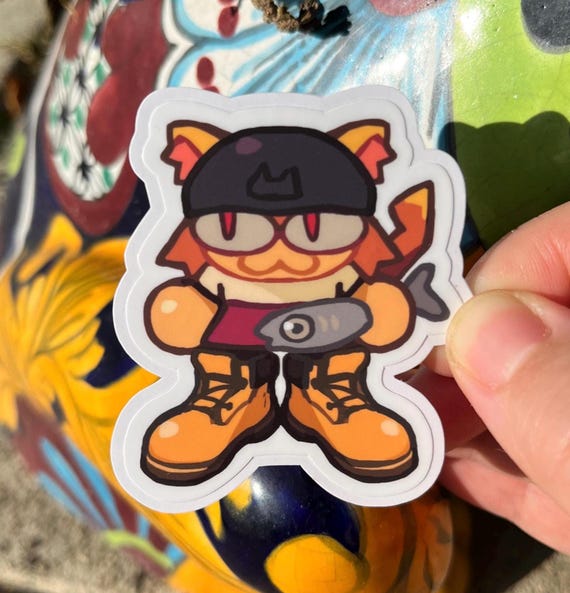 Big Shoe Neco Arc Sticker, Neko Arc Drip Decal, Melty Blood, Type