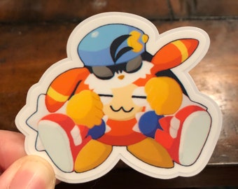 Klonoa sticker, klonoa moo sticker, moo sticker, holograohic klonoa sticker, holographic moo sticker