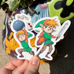 Zelda Link Sticker, Legende von Zelda Link Sticker, The Legend of Zelda Link Aufkleber