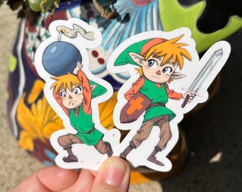 Link sticker, legend of zelda link sticker, the legend of zelda link sticker