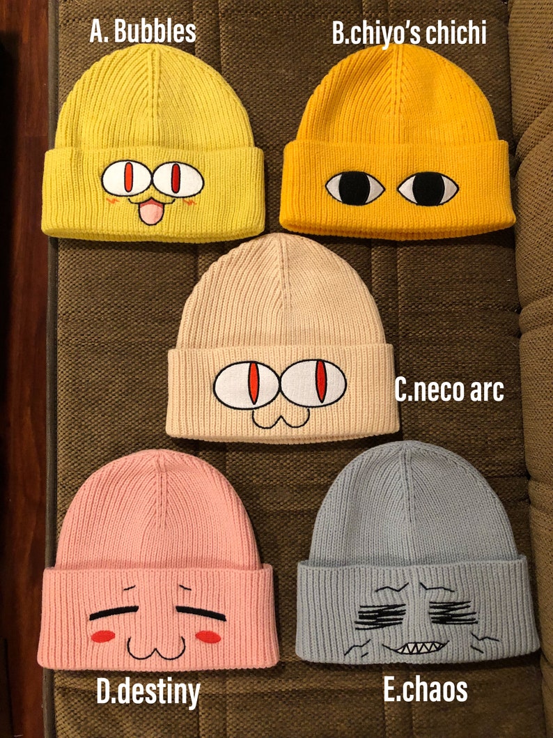 Neco arc beanie, chiyos chichi beanie hat, Chiyos father hat image 2