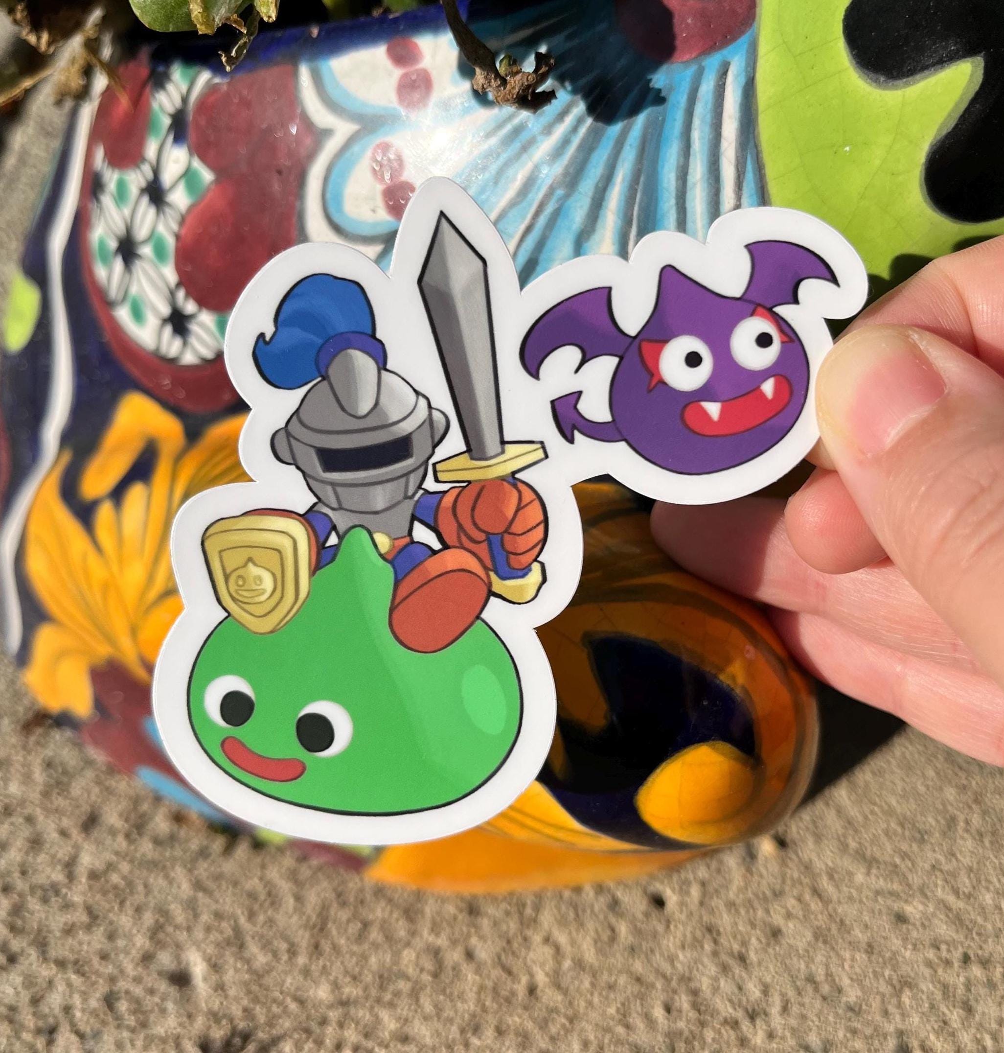 Dragon Quest Slime Knight Sticker, Slime Sticker, Blue Slime Sticker ...