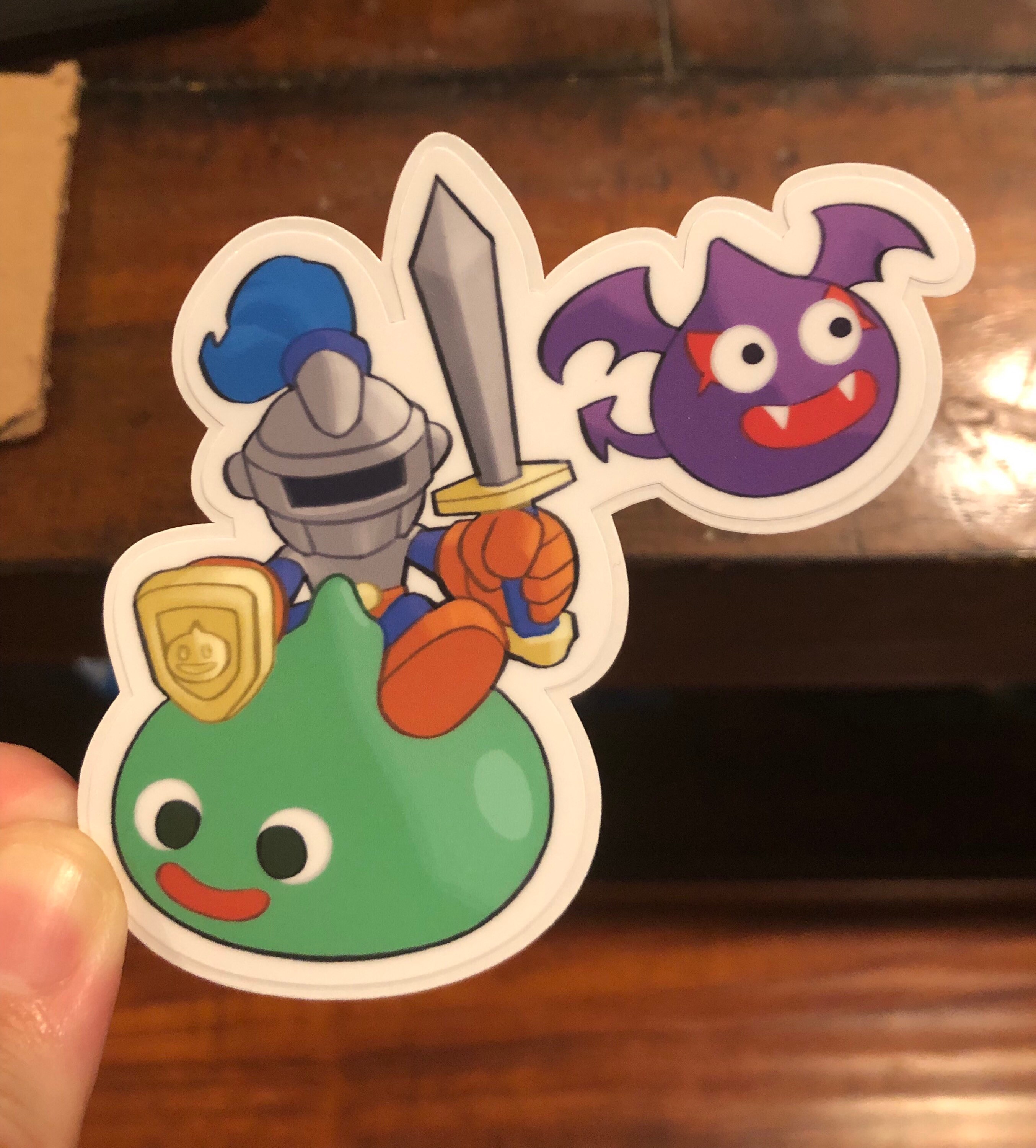 Dragon Quest Slime Knight Sticker, Slime Sticker, Blue Slime Sticker ...