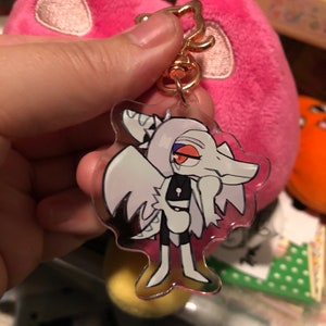 Snoot Fang acrylic charm, snoot game charm, goodbye volcano high snoot charm image 5