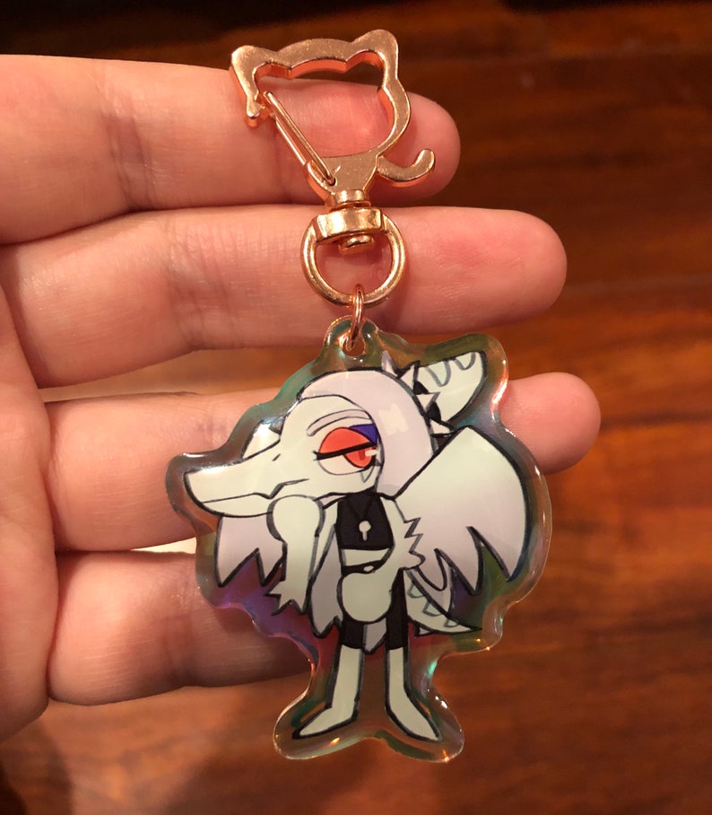 Snoot Fang acrylic charm, snoot game charm, goodbye volcano high snoot charm image 2