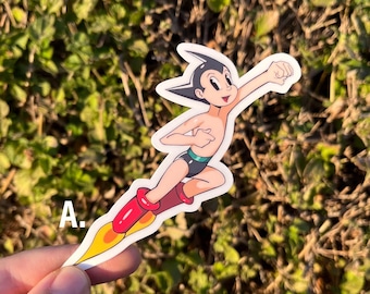 Astro boy vinyl sticker, astroboy atom decal