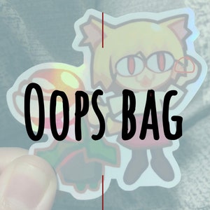 Oops bag, sticker oops bag, mystery bag, oppsie bag