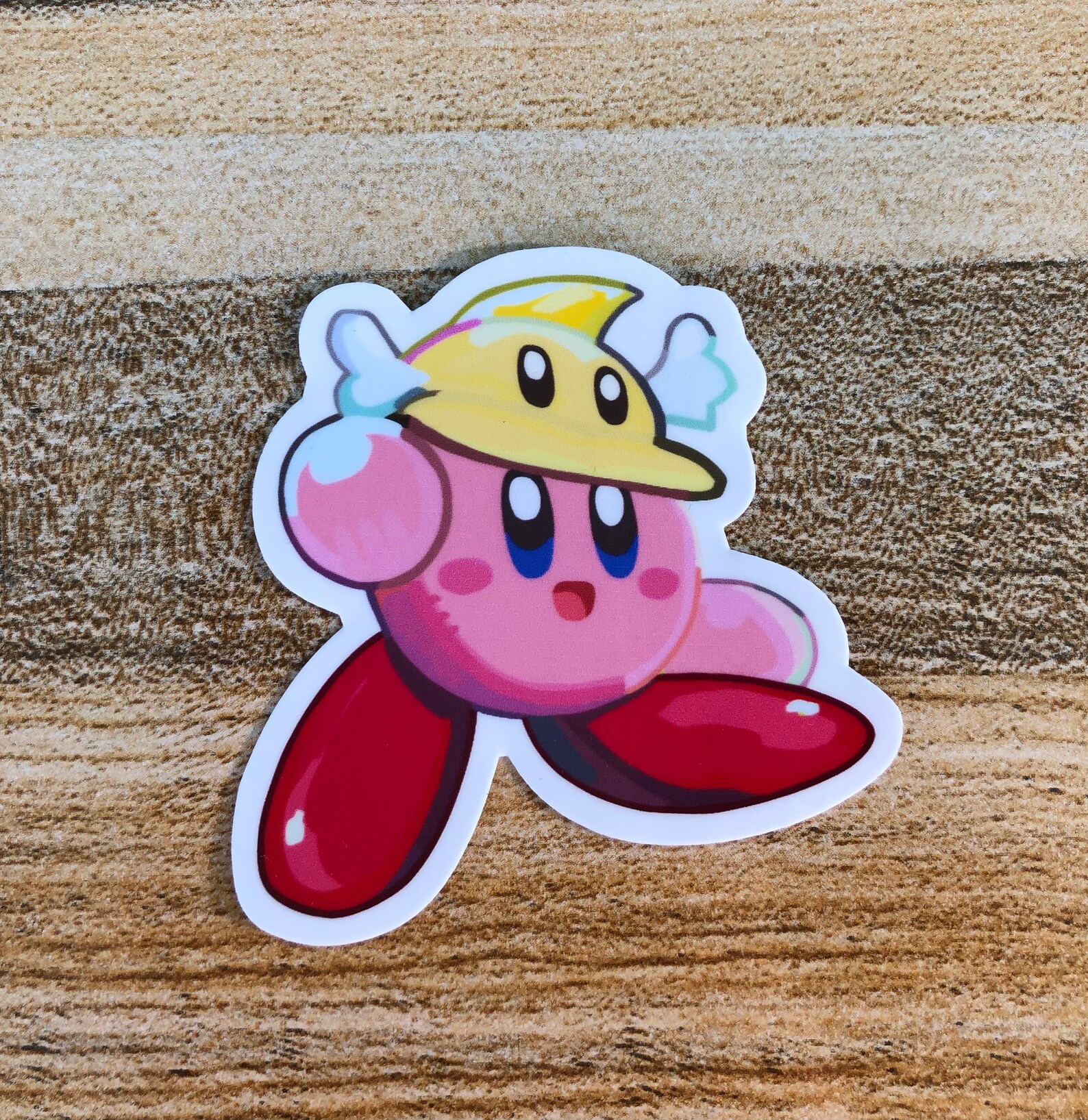 Kirby Sticker Kirby Hats Decal Kirby Boomerang Sticker Etsy