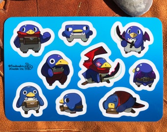 Prinny sticker sheet! Disgaea prinny sticker sheet, disgaea decal sticker