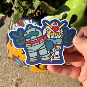 RGM-79 GM & RX-78 Gundam Vinyl Sticker