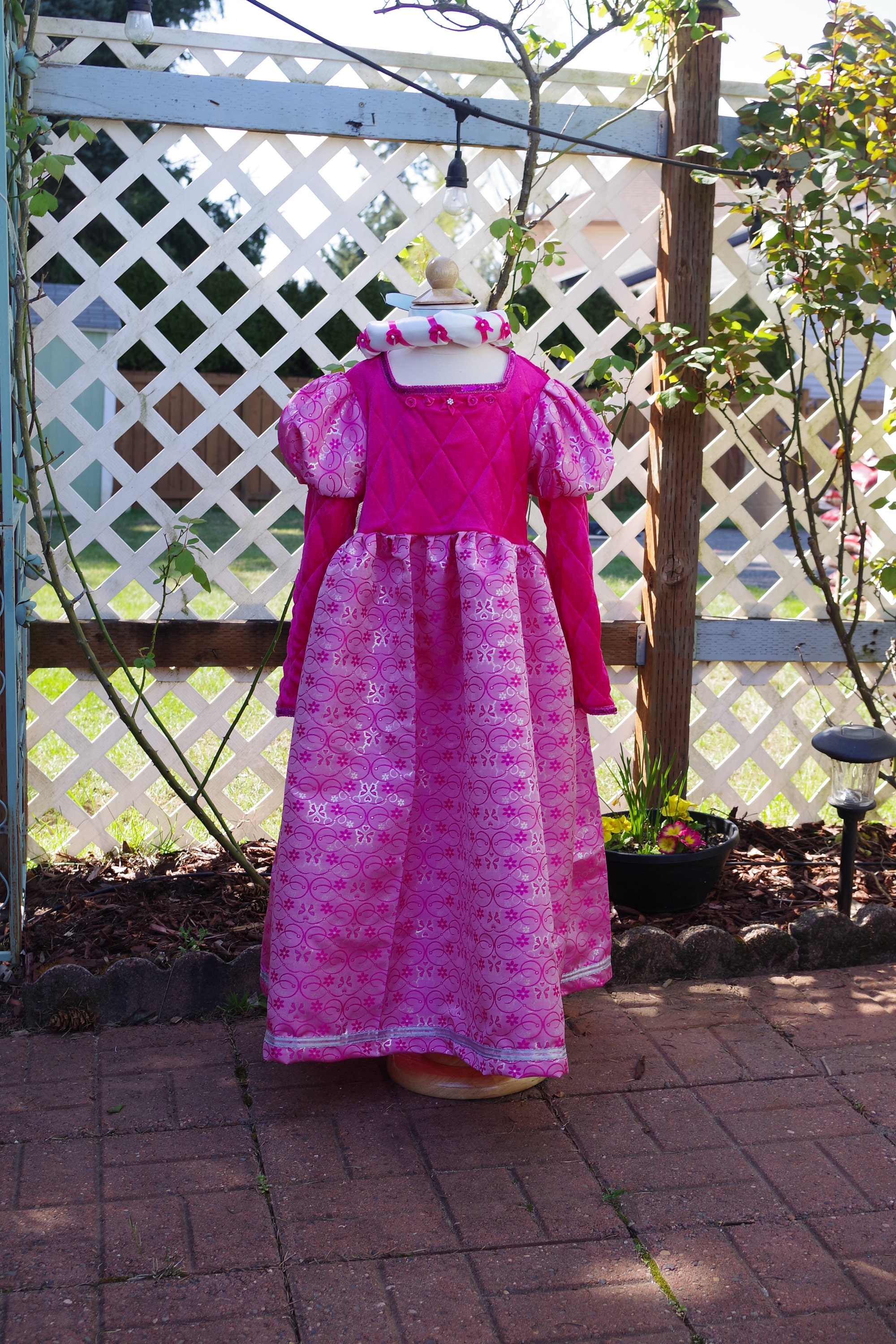 Renaissance Style Pink Princess Dress Etsy