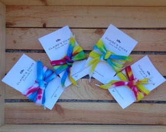 Hand-dyed shoelaces - custom tie-dye 10 Pack