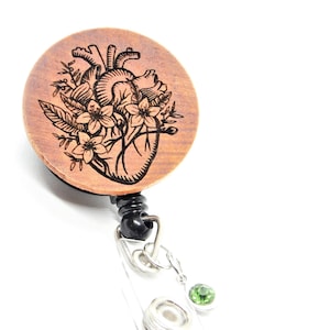 Anatomical Heart Badge Reel, Heart Doctor, Badge, Cardiac Nurse Badge, Doctor Badge, Heart Beat Badge, Nurse Gift, Nurse Student, LPN, RN