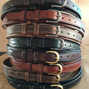 1.5 Wide Texas Ranger Style Belt Amish Handmade Western Cowboy Real ...