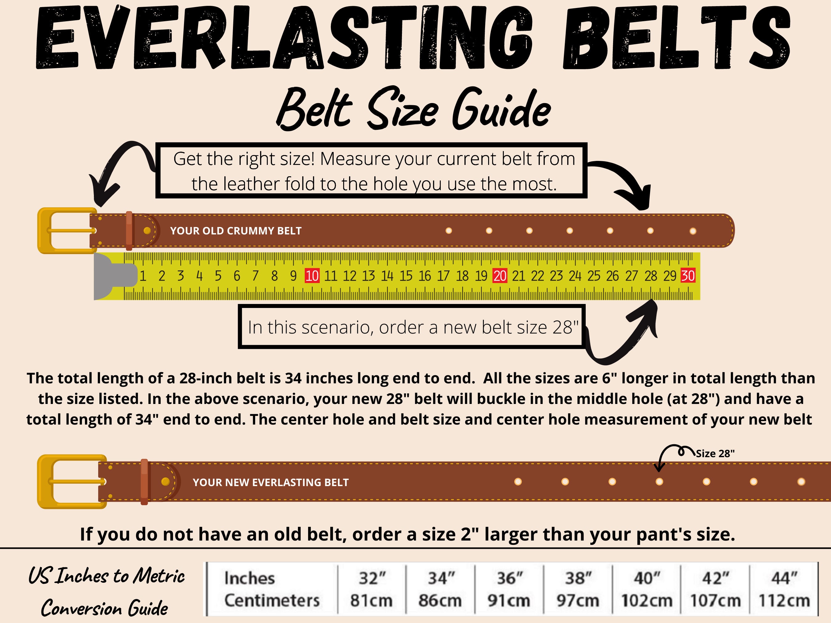Cintura Con Fibbia Inox Cintura Da Lavoro In Pelle Amish Fatta A - Foto 6