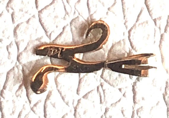 14k solid yellow Gold script cursive light initia… - image 16