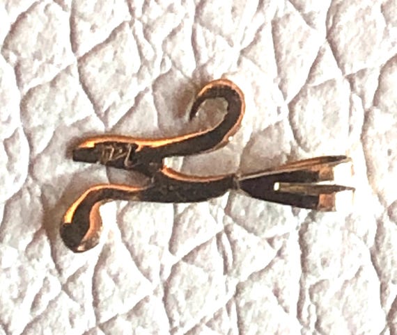 14k solid yellow Gold script cursive light initia… - image 14