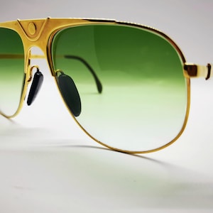 Vintage Zeiss 9294 Aviator Sunglasses - Gold - Large - Rare