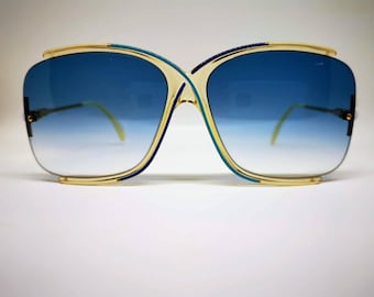 Vintage Cazal 851 Sunglasses Gold/White - Medium